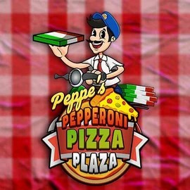 Peppe’s Pepperoni Pizza Plaza logo by Pragmatic Play at Astromania Casino